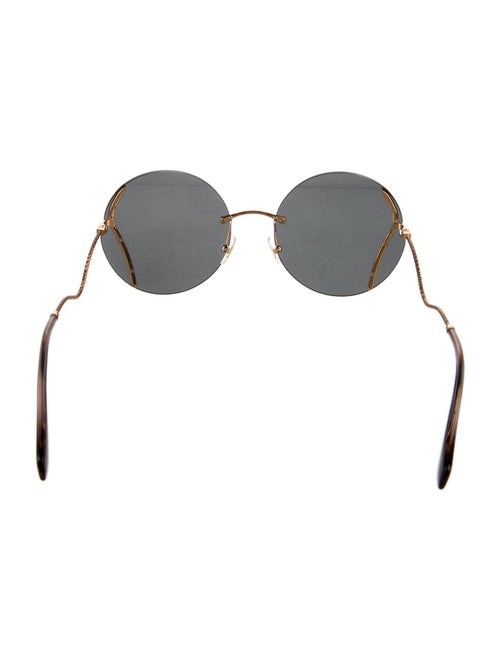 Miu Miu Round Tinted Sunglasses