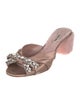 Miu Miu Satin Bow Accents Slides