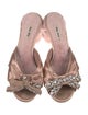 Miu Miu Satin Bow Accents Slides