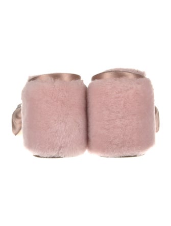 Miu Miu Satin Bow Accents Slides