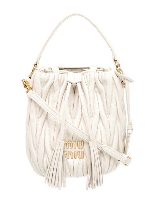 Miu Miu Leather Top Handle Bag