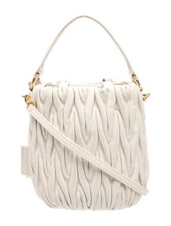 Miu Miu Leather Top Handle Bag