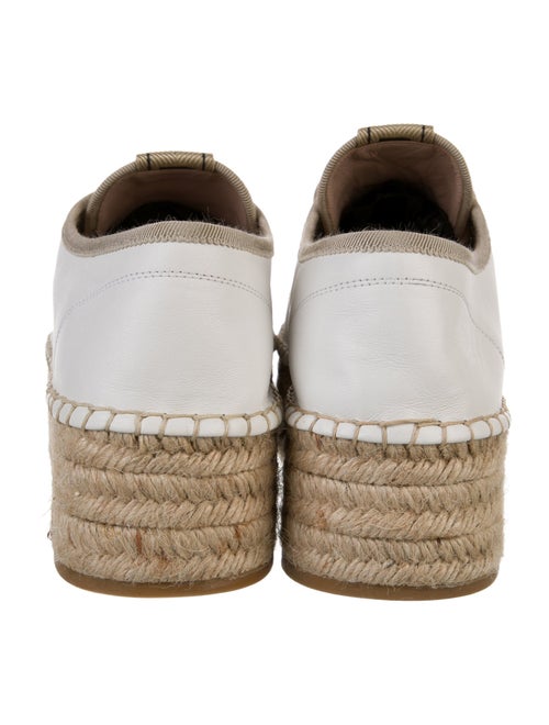 Miu Miu Leather Espadrille Sneakers
