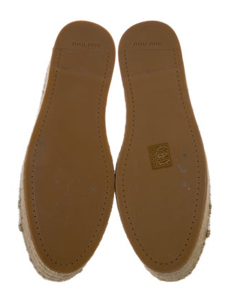 Miu Miu Leather Espadrille Sneakers