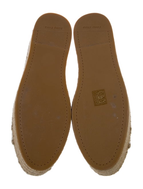 Miu Miu Leather Espadrille Sneakers