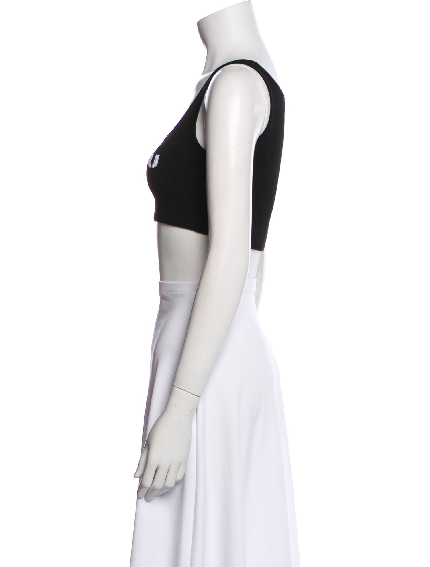 Miu Miu 2022 Graphic Print Crop Top