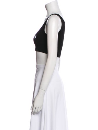 Miu Miu 2022 Graphic Print Crop Top