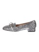 Miu Miu Glitter Tassel Accents Loafers