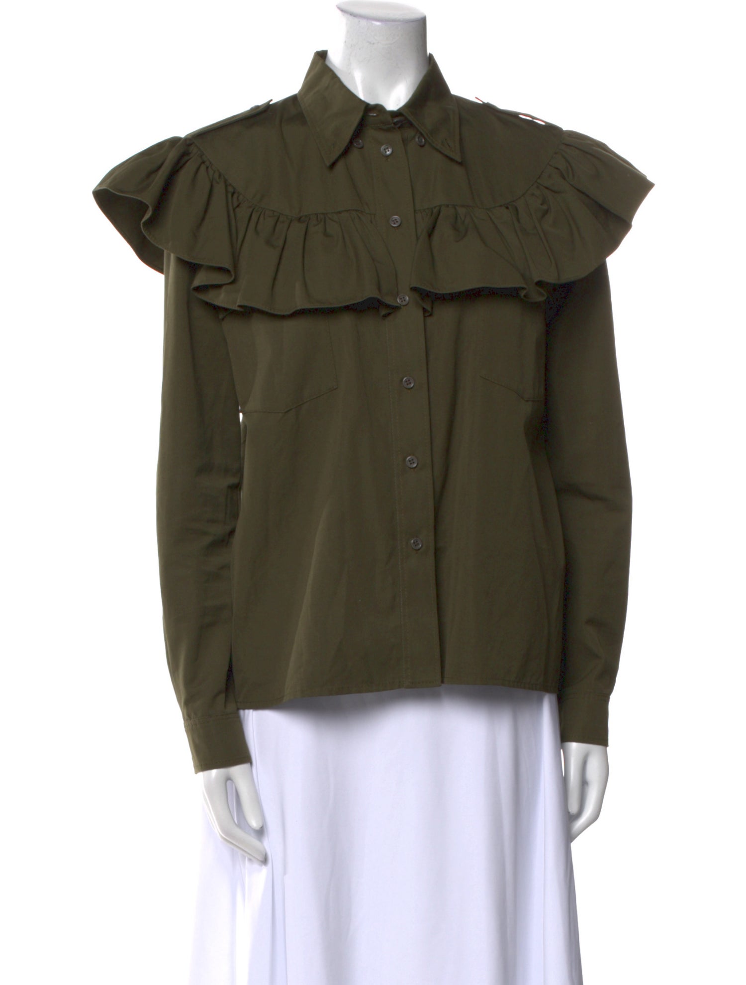 Miu Miu 2019 Long Sleeve Button-Up Top