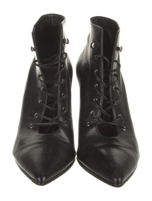 Miu Miu Leather Lace-Up Boots