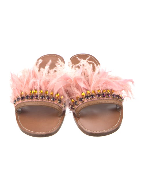 Miu Miu Leather Slides