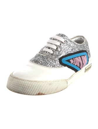 Miu Miu Glitter Printed Sneakers