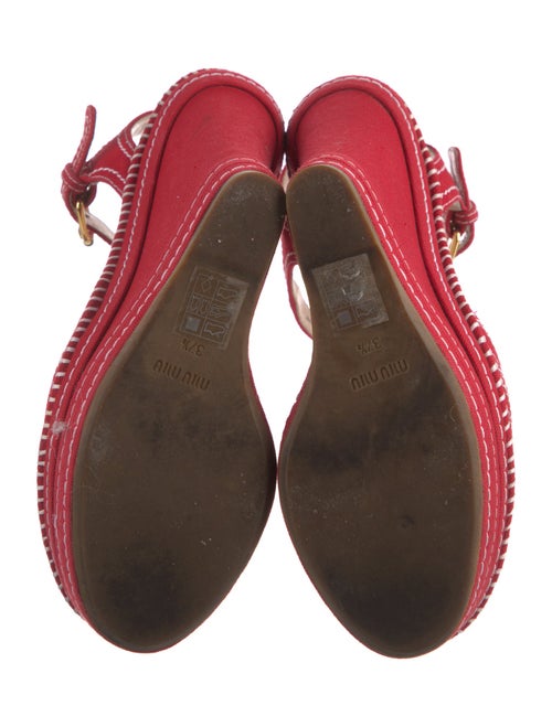 Miu Miu Canvas Slingback Pumps