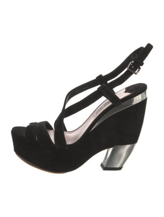 Miu Miu Suede Slingback Sandals