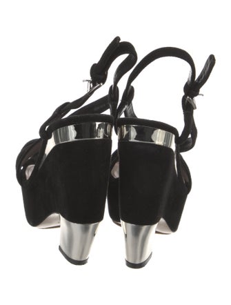 Miu Miu Suede Slingback Sandals