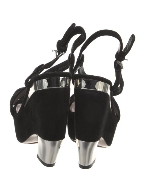 Miu Miu Suede Slingback Sandals