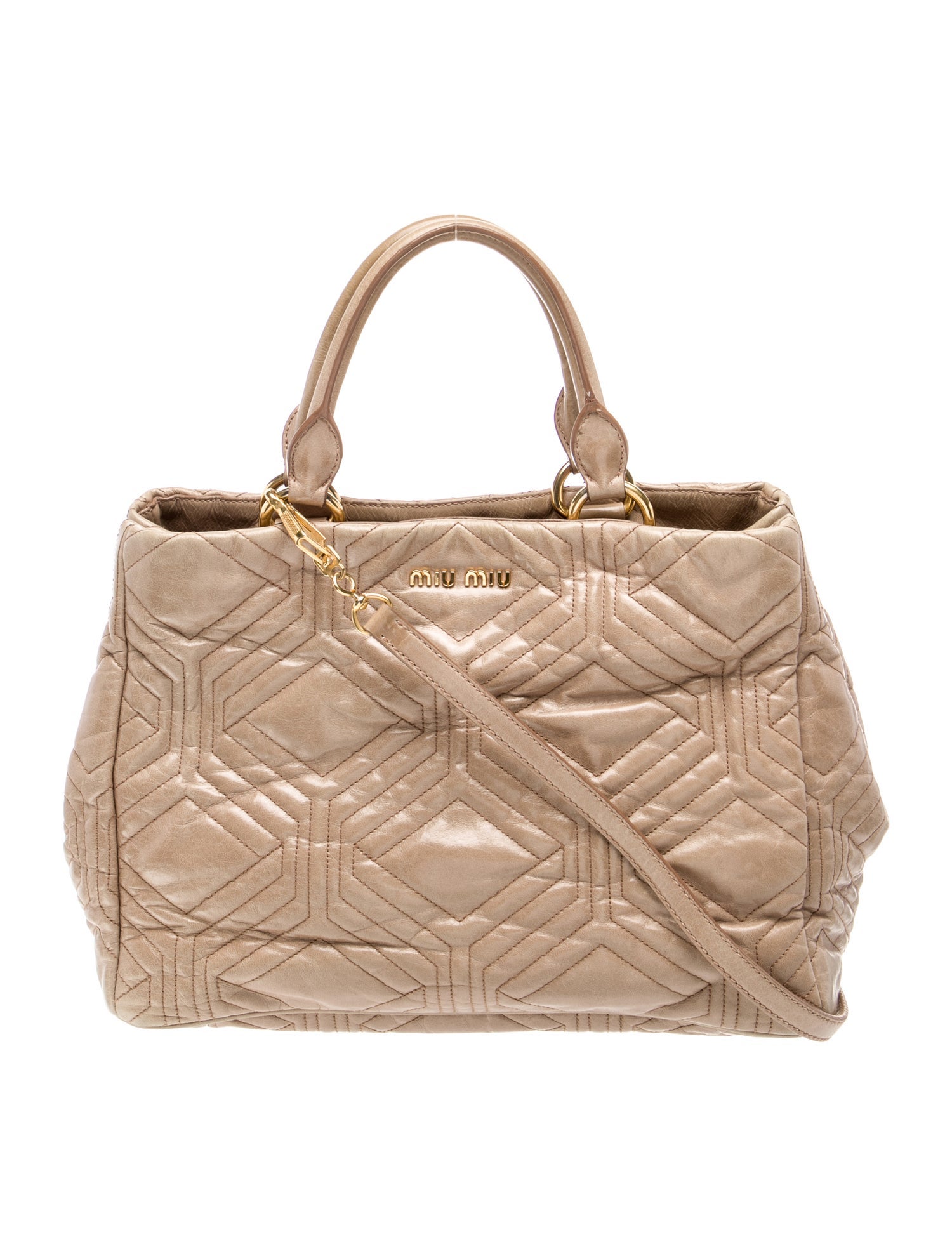 Miu Miu Quilted Weekender Bag