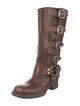 Miu Miu Leather Moto Boots
