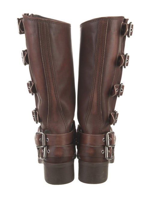 Miu Miu Leather Moto Boots