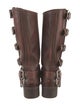 Miu Miu Leather Moto Boots