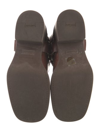 Miu Miu Leather Moto Boots