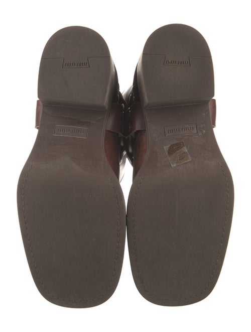 Miu Miu Leather Moto Boots