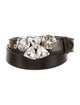Miu Miu Leather Crystal Embellishments Belt