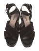 Miu Miu Suede Glitter Accents Sandals