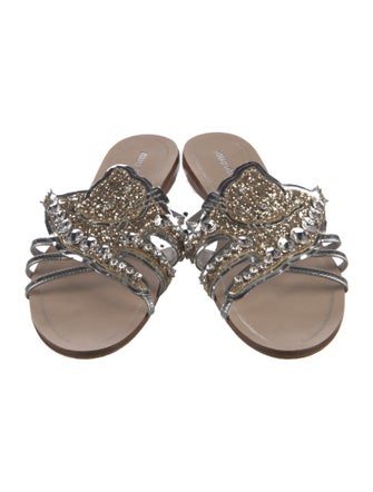 Miu Miu Leather Slides