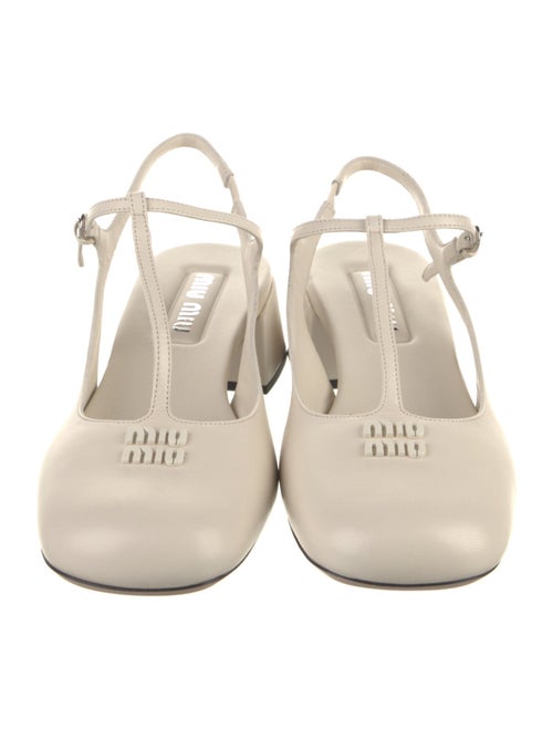 Miu Miu Patent Leather Slingback Pumps