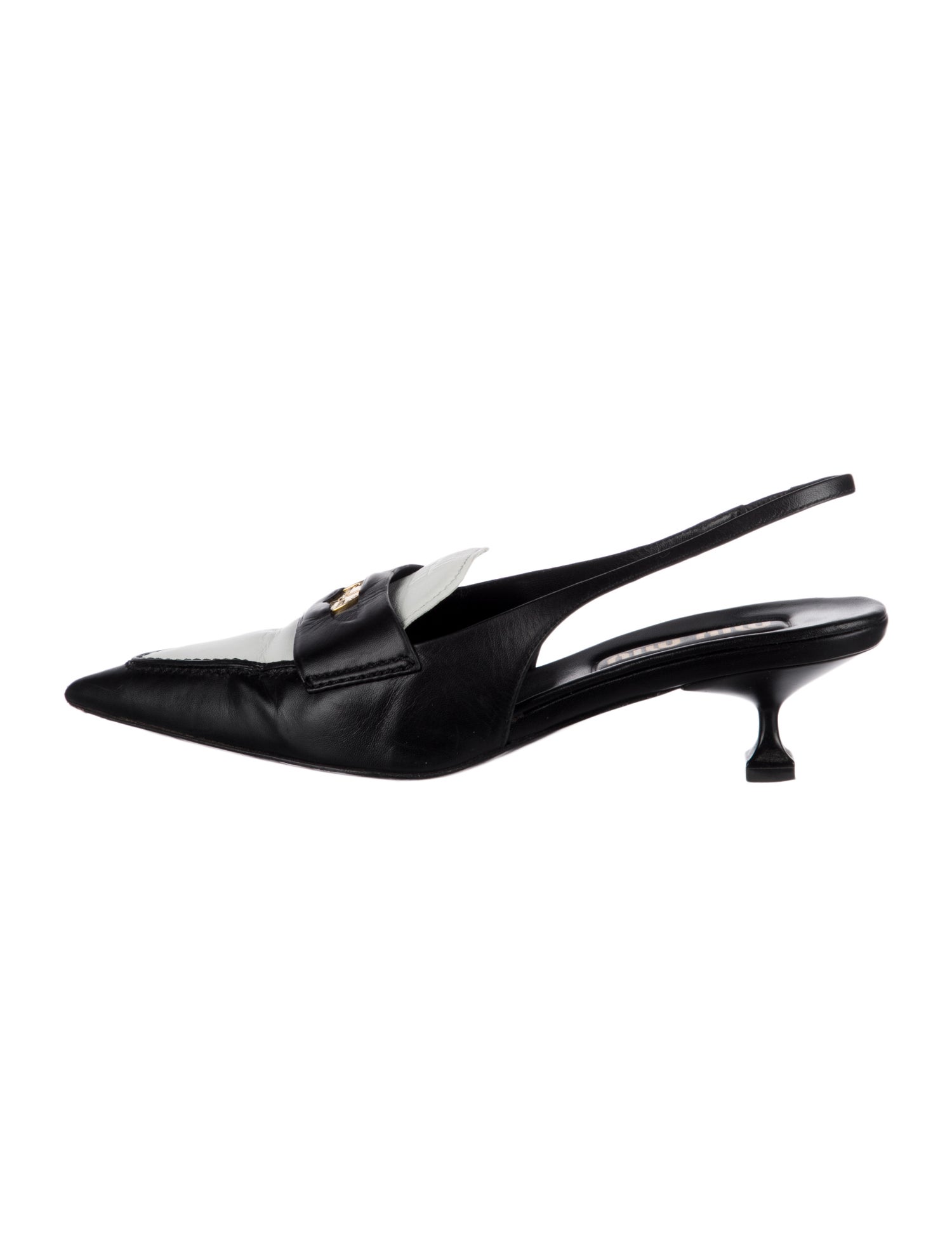 Miu Miu Leather Slingback Pumps
