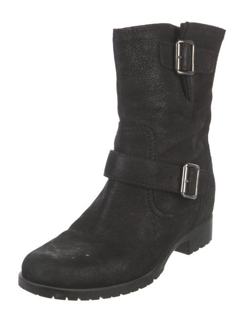 Miu Miu Leather Moto Boots