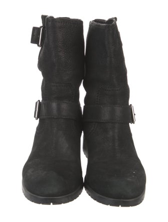 Miu Miu Leather Moto Boots