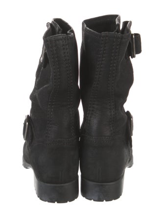 Miu Miu Leather Moto Boots