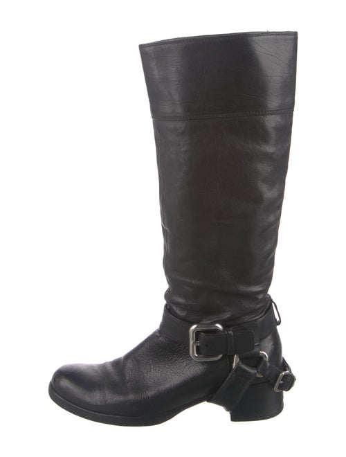 Miu Miu Leather Riding Boots