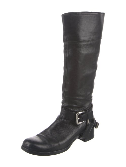 Miu Miu Leather Riding Boots