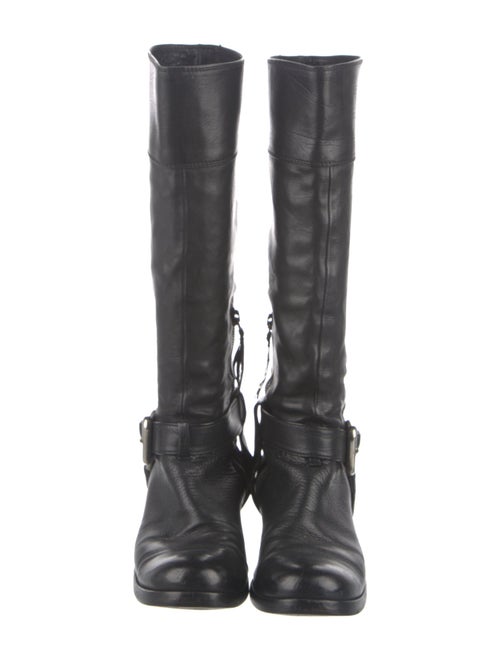 Miu Miu Leather Riding Boots