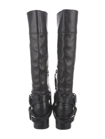Miu Miu Leather Riding Boots