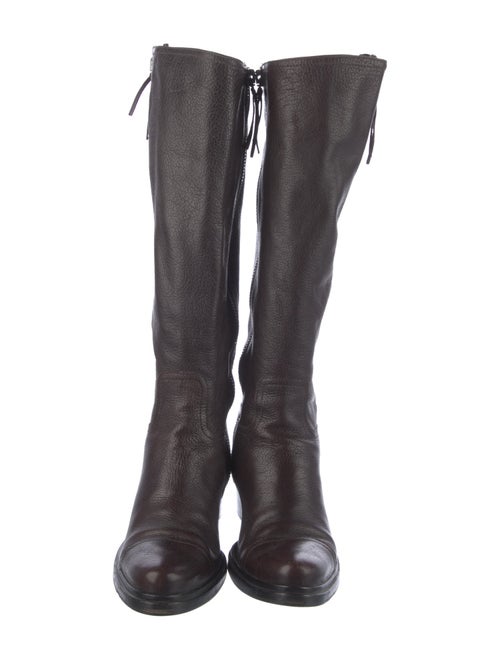 Miu Miu Leather Riding Boots