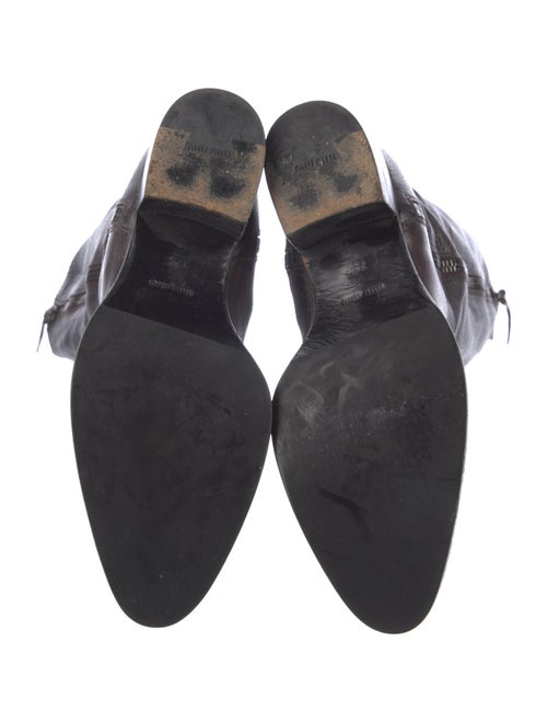 Miu Miu Leather Riding Boots