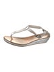 Miu Miu Leather T-Strap Sandals