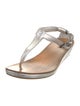 Miu Miu Leather T-Strap Sandals