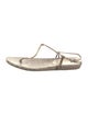 Miu Miu Snakeskin Animal Print T-Strap Sandals