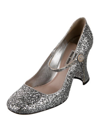 Miu Miu Glitter Pumps