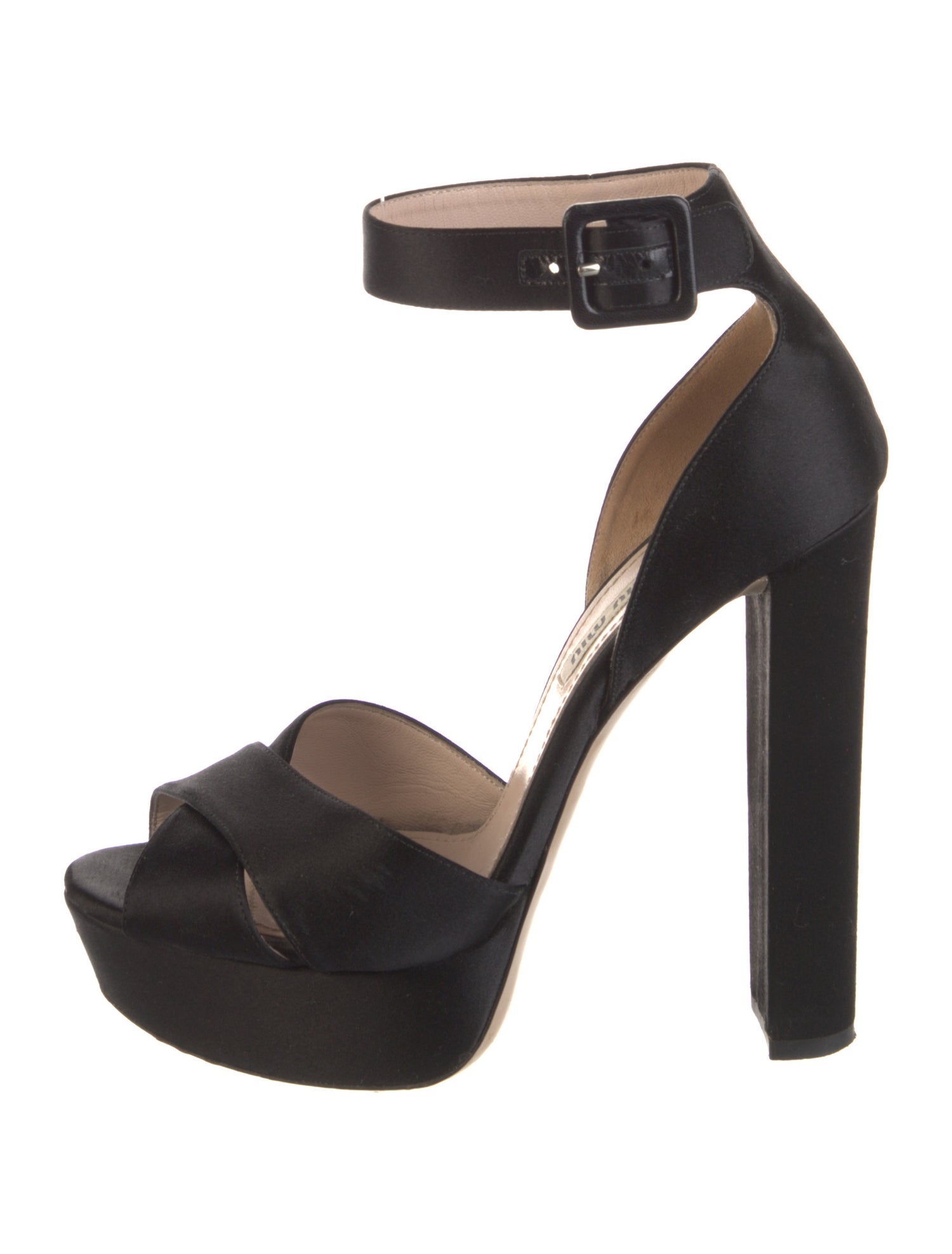 Miu Miu Satin Sandals