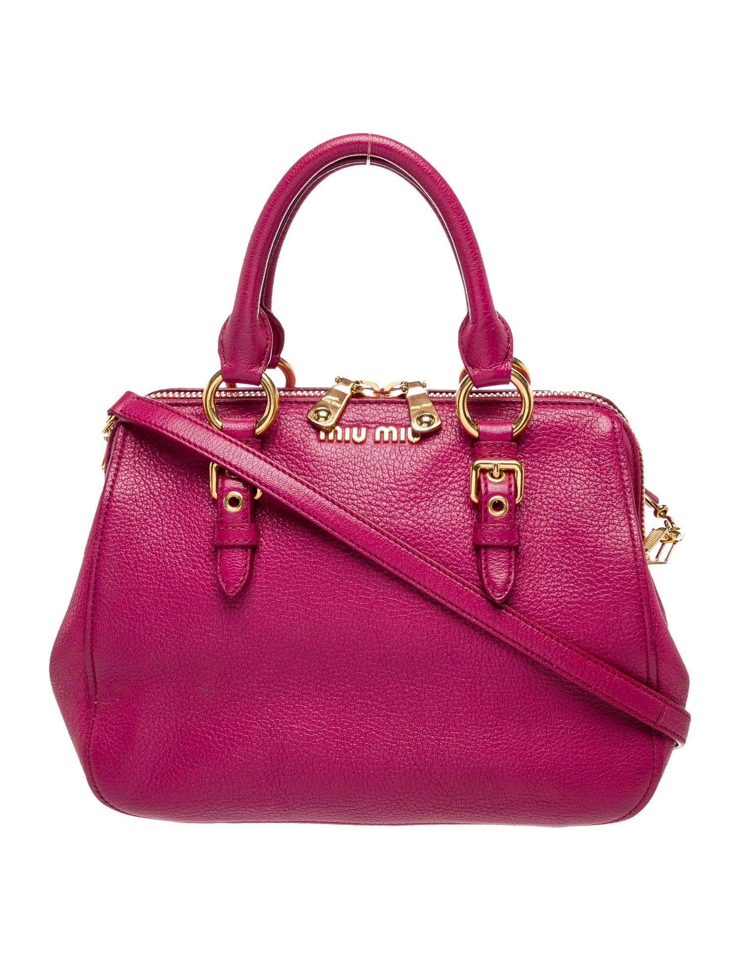 Miu Miu Leather Top Handle Bag