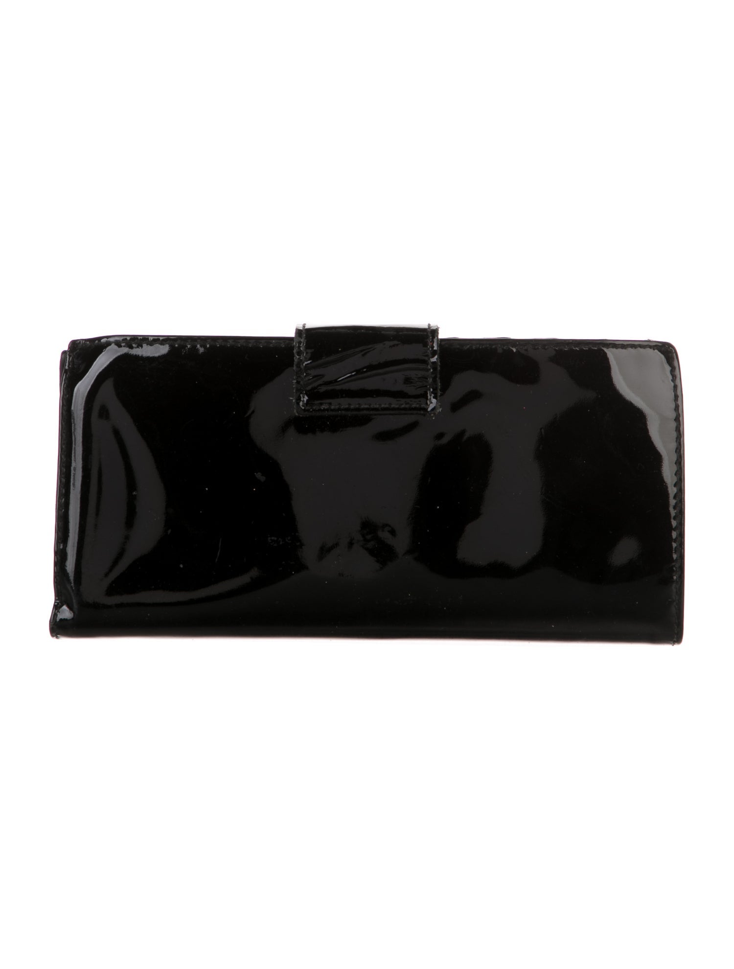 Miu Miu Patent Leather Printed Continental Wallet