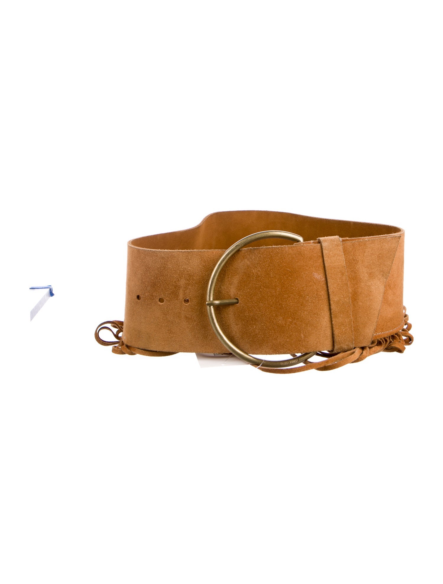 Miu Miu Wide Suede Waist Belt