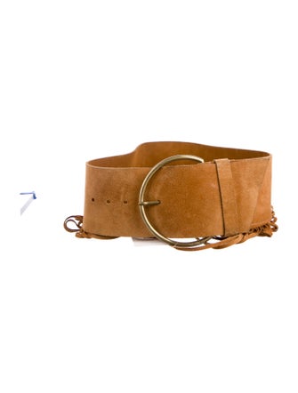 Miu Miu Wide Suede Waist Belt