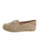 Miu Miu Suede Crystal Embellishments Espadrilles